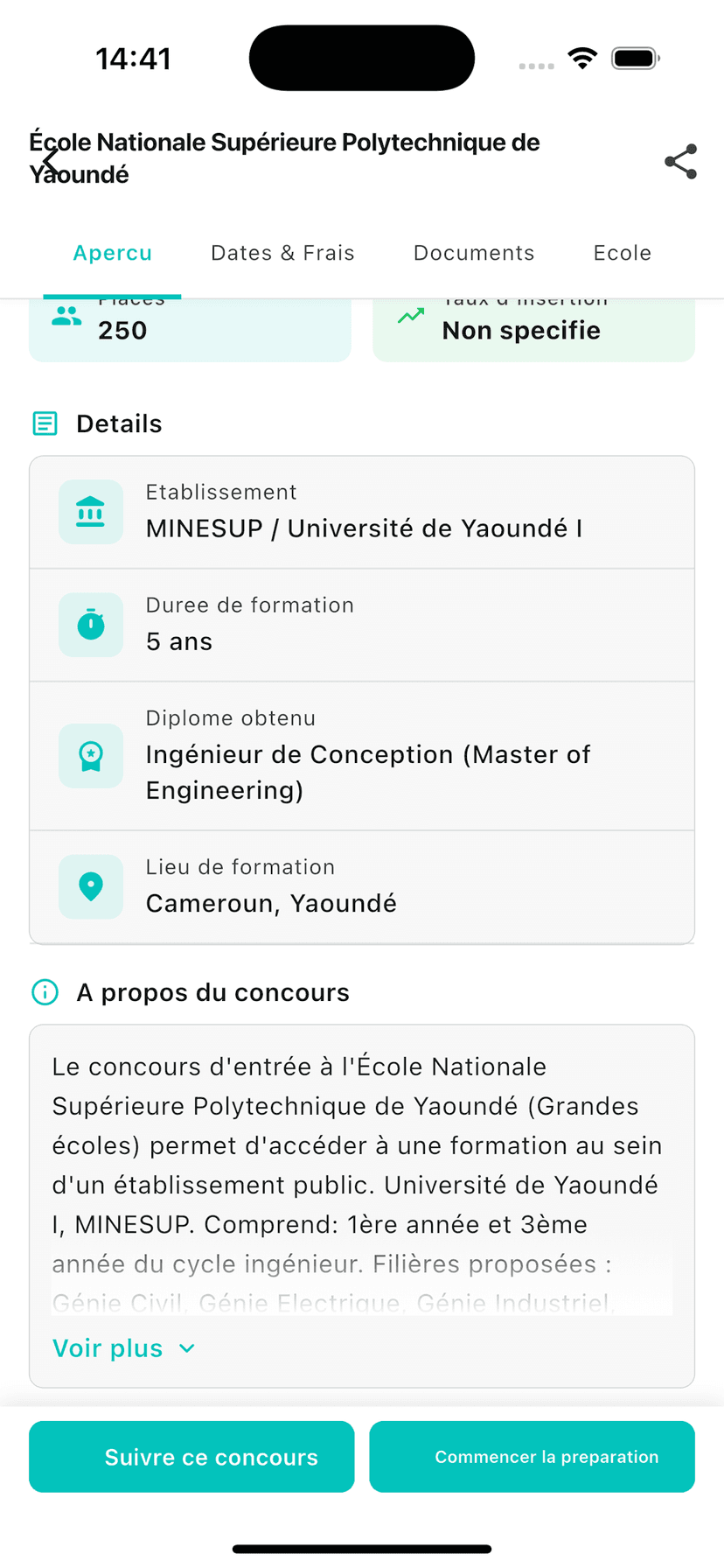 SmartCamp Statistiques